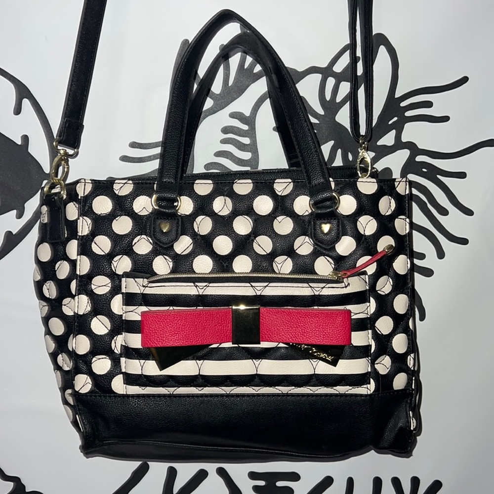 Betsey Johnson convertible satchel purse